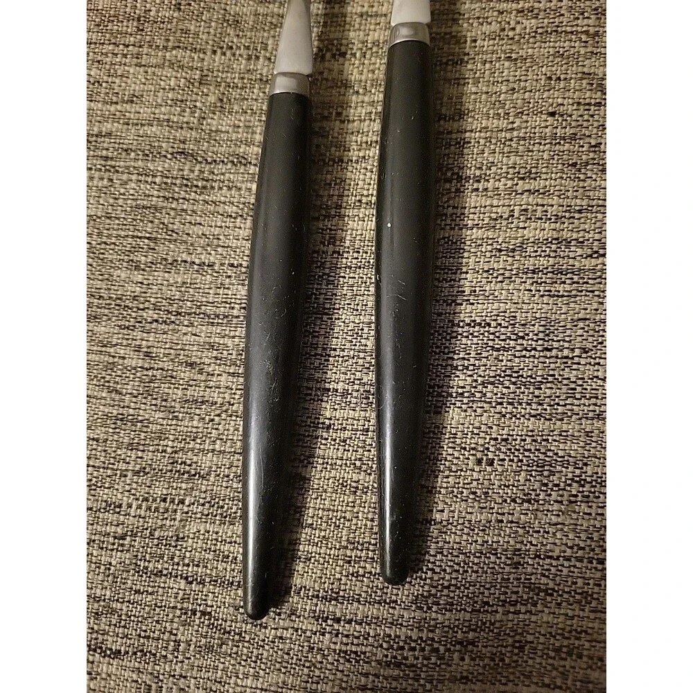 Pair Fondue Forks MCM Black Handle Vollrath Japan Vintage h'orderves Appetizer